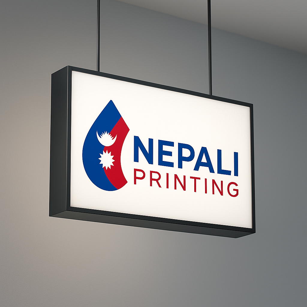 Mockup light box sign Mockup light box sign